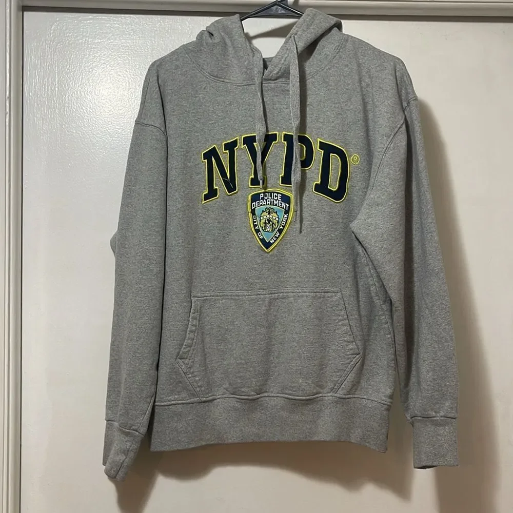 Gray NYPD Hoodie size medium